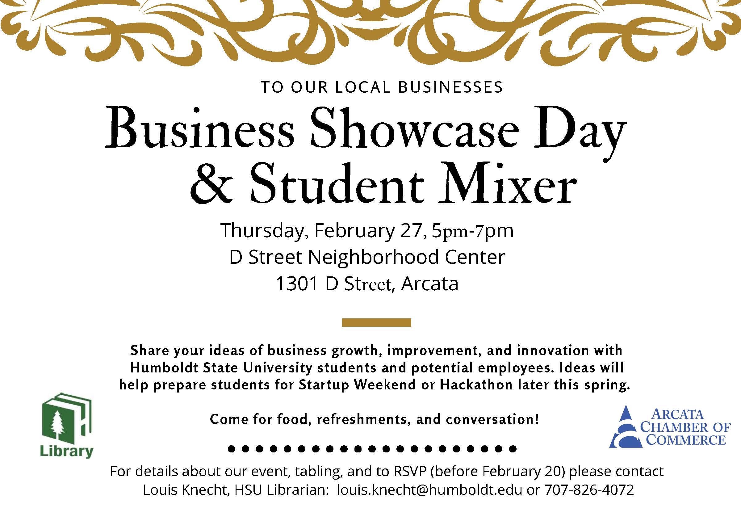 Business Showcase Day Student Mixer School Of Business